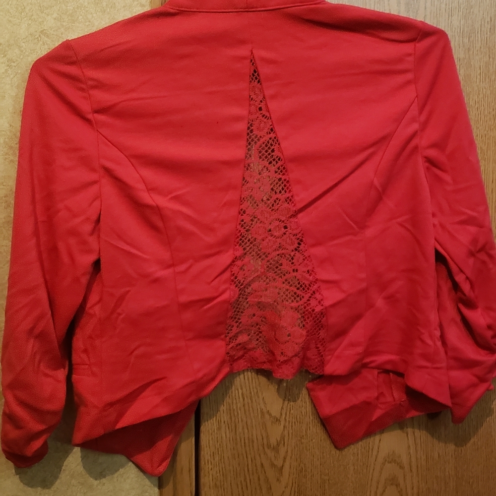 Wet seal red blazer size med.